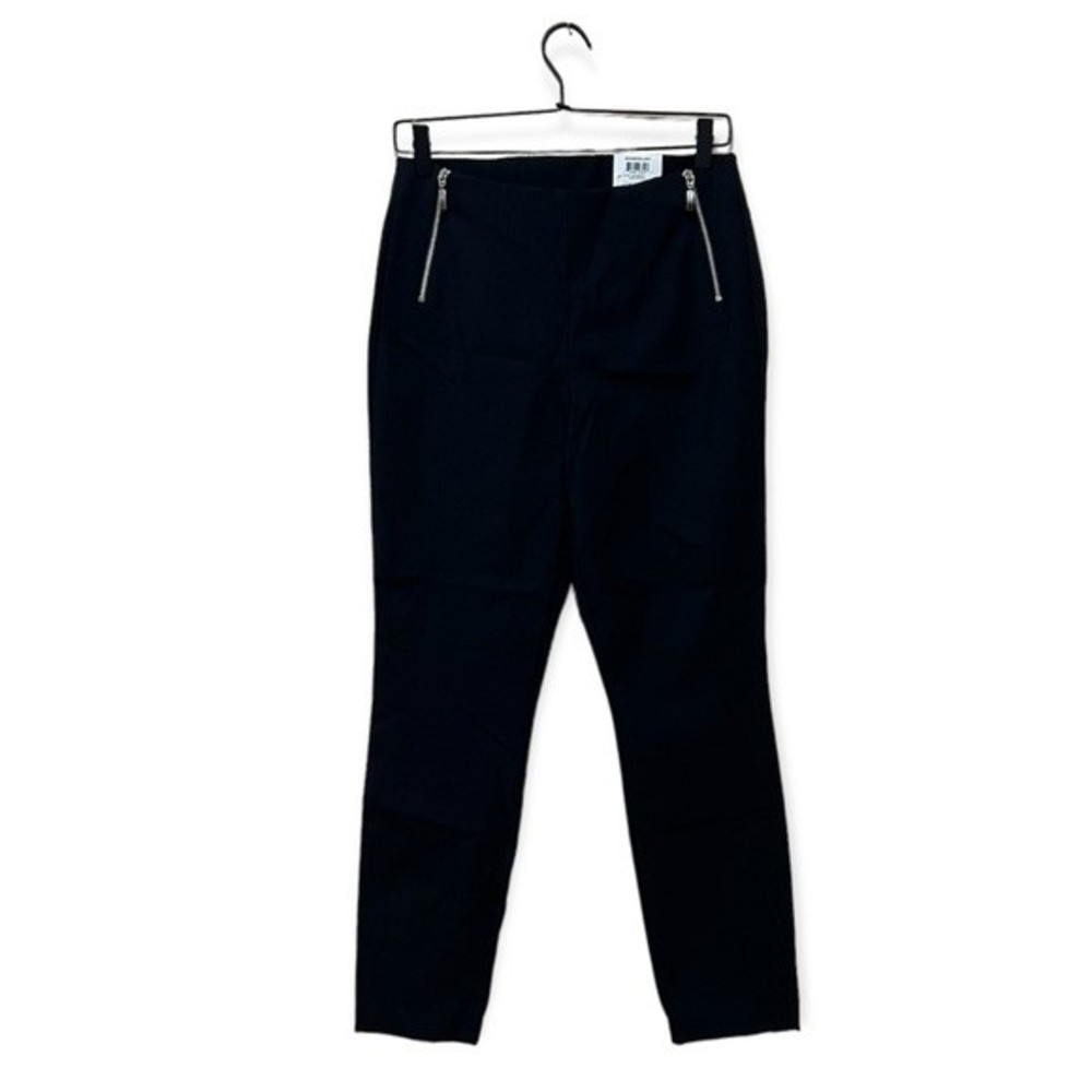 INC International Concepts Wanderlust Deep Black Skinny Leg Pull-On Pants 6 NWT